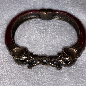 Chico’s enamel elephant magnetic bangle bracelet